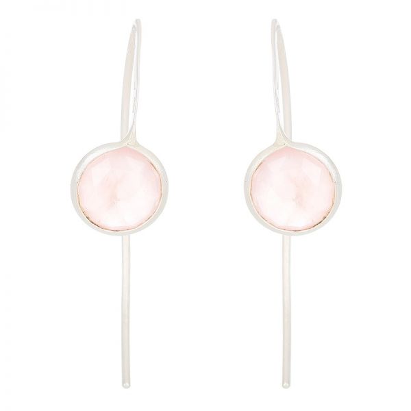 Norsminde Jewellery Ear hanger with rosa quartz